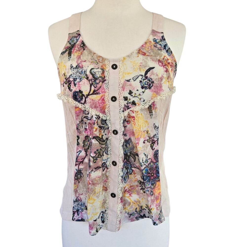 Daytrip Floral Fairy Y2K Tank Top Size Small